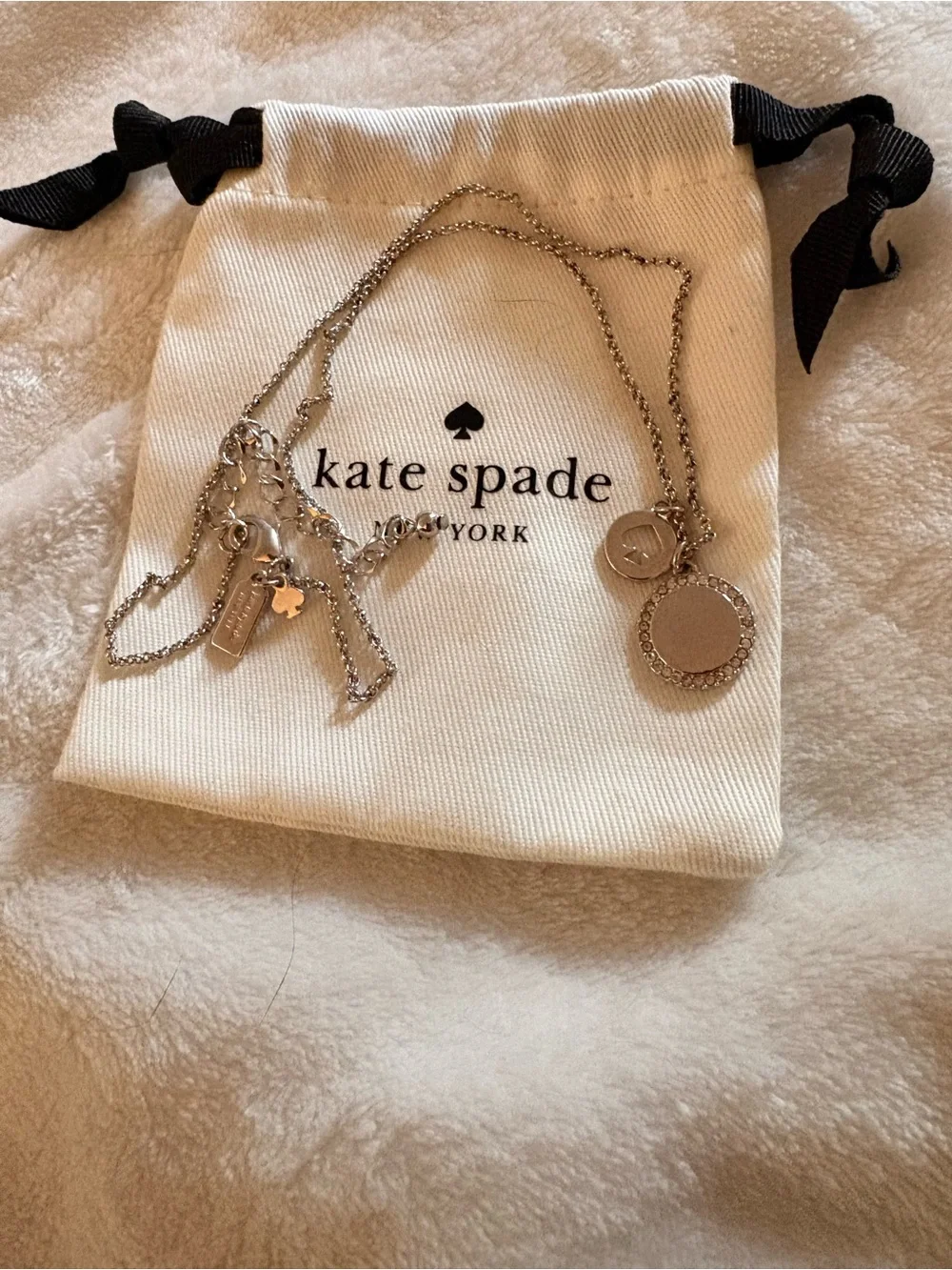 kate spade silver-tone layered charm pendant necklaces